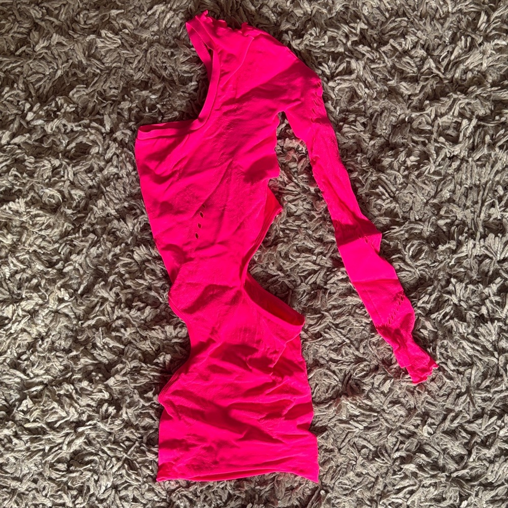 Vibrant Pink Long Sleeve dress